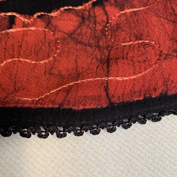 Boho Embroidered  Poncho style Blouse - Picture 7 of 8